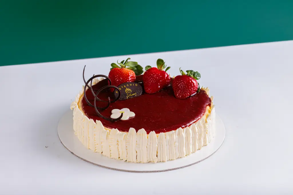 BAKED STRAWBERRY CHEESE CAKE 500G