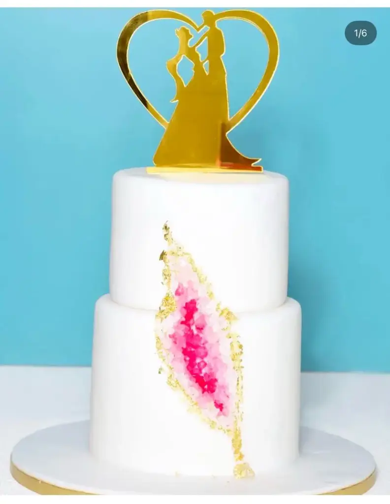 2TIER WEDDING CAKE