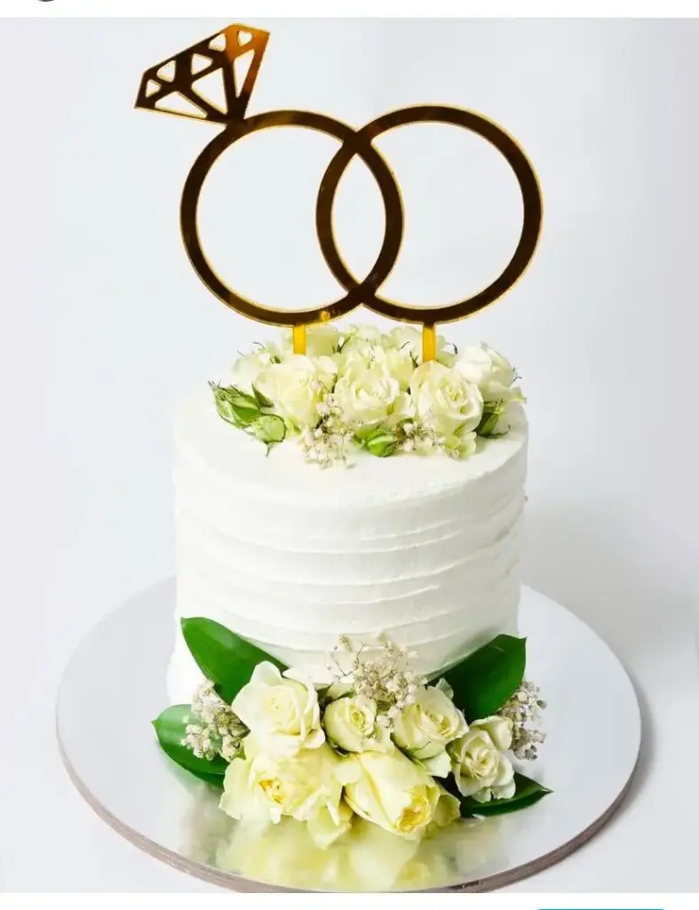 1TIER WEDDING CAKE