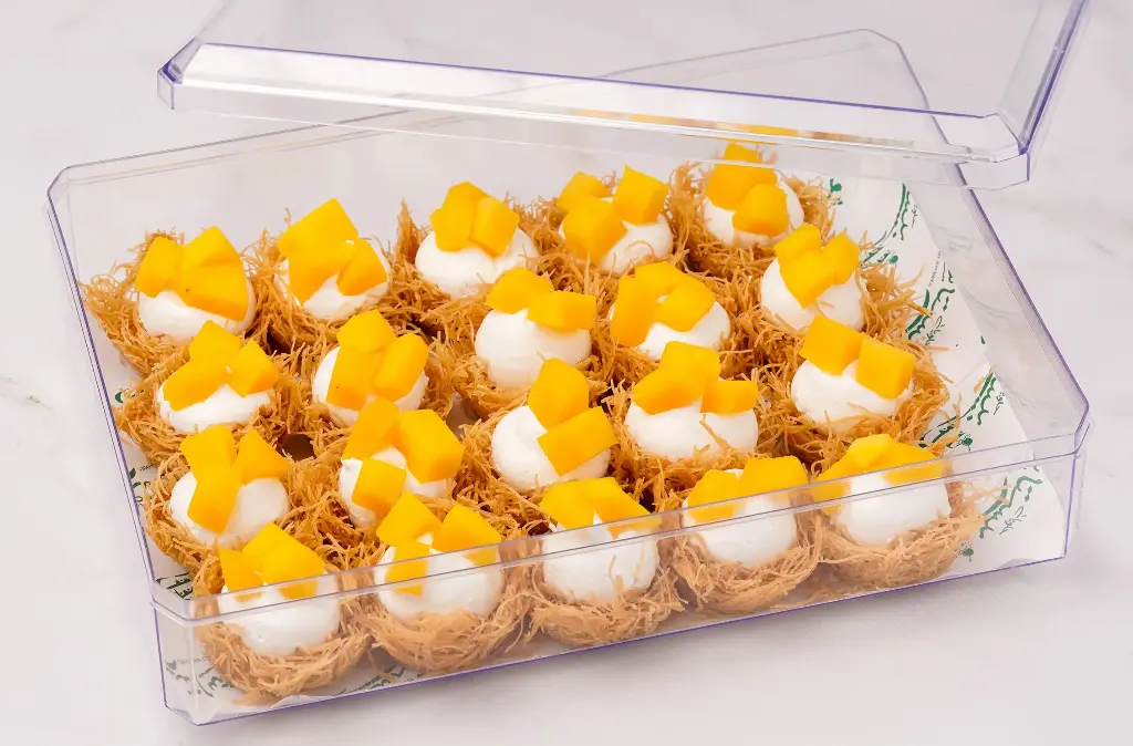 CLEAR BOX MINI KUNAFA MANGO 20PCS