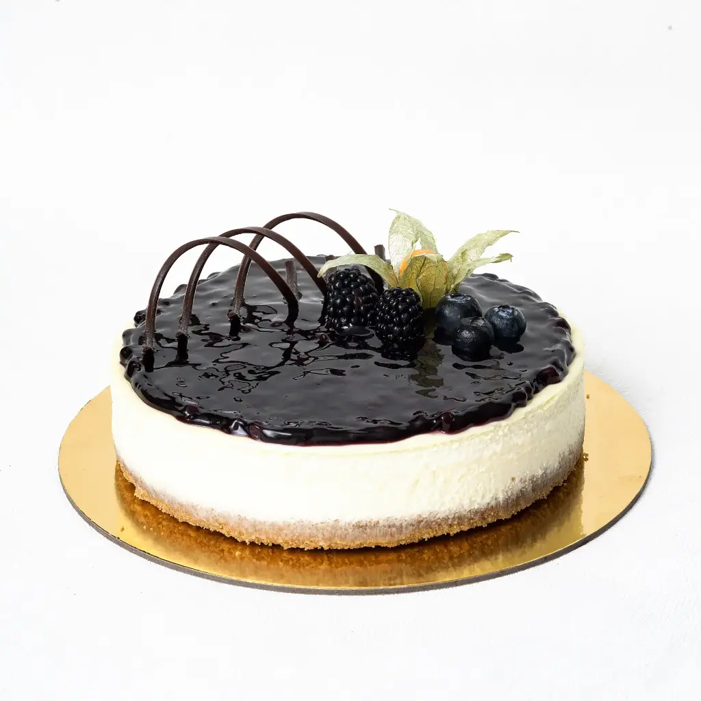 Baked Blueberry Cheesecake