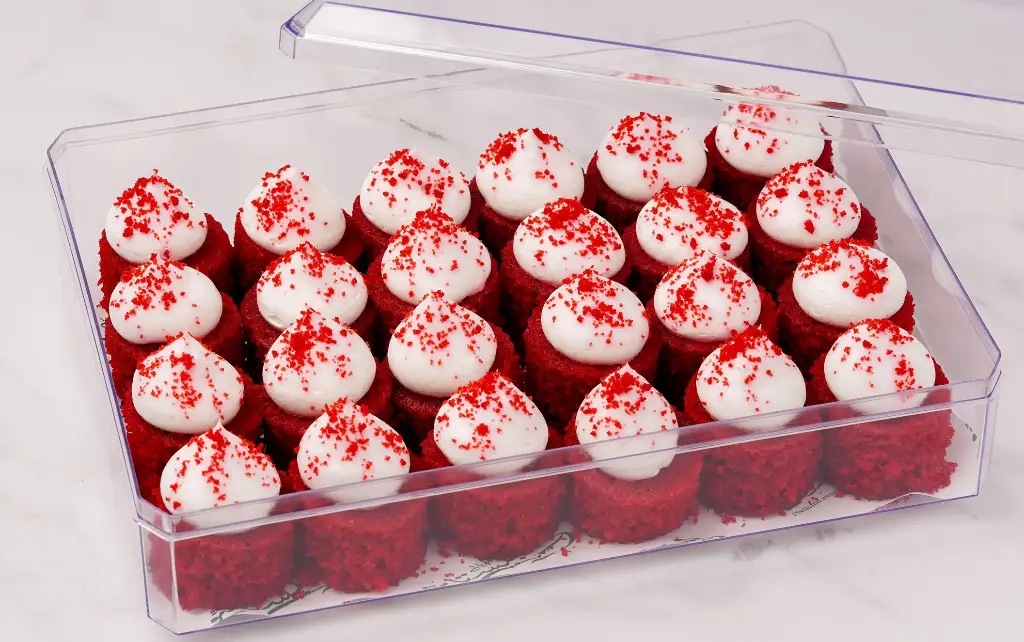 CLEAR BOX RED VELVET BITES 24pcs
