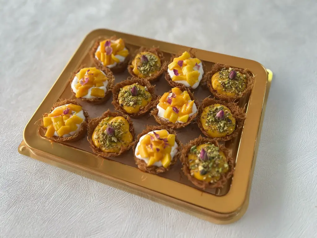 MANGO & CUSTARD KUNAFA 12PCS