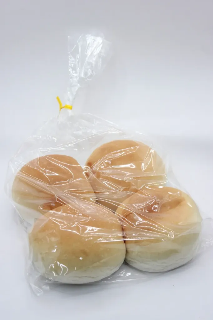 PLAIN BURGER ROLL X4