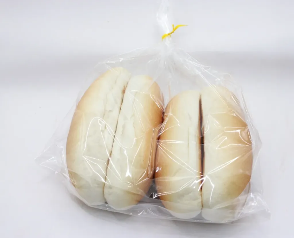 PLAIN WHITE HOTDOG ROLL X4