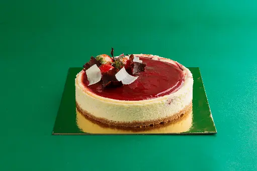 500G BAKED STRAWBERRY CHEESECAKE