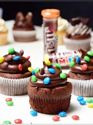 1PC M&M'S CUPCAKE