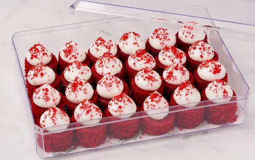 CLEAR BOX RED VELVET BITES 24pcs