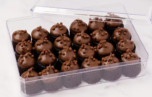 CLEAR BOX CHOCLATE BITES 24PCS