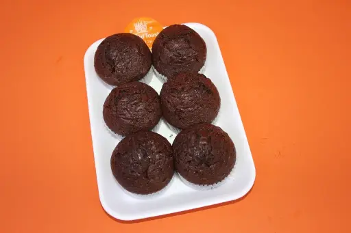 LARGE CHOCLATE CUP CAKE X 6